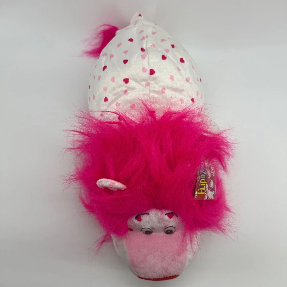 FlipaZoo Ever Elephant Lovey Lion Reversible Plush Toy 16in 84926 Valentines NEW